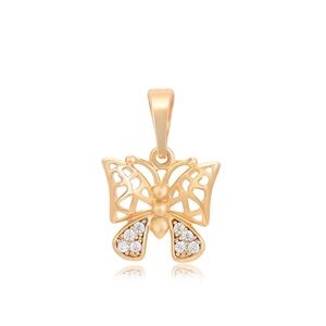 Butterfly Necklace | 18k Gold Plated CZ Stone Luxury Jewelry